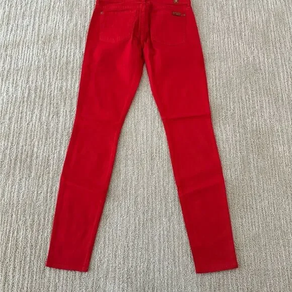 7 for All Mankind Red Women's Skinny Jeans - Picture 7 of 8